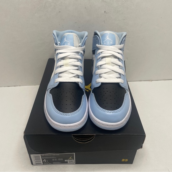 Nike Air Jordan 1 Retro Mid GS “Ice Blue” 2022 - Picture 2 of 4